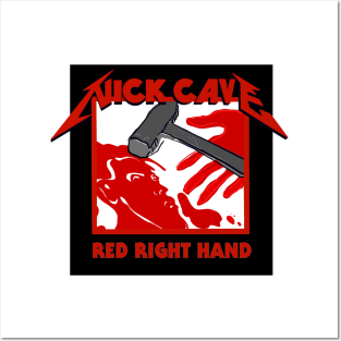 Red right hammer Posters and Art